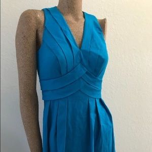 CALVIN KLEIN 💙 Turquoise fit and flare dress size 4 Perfect Condition!